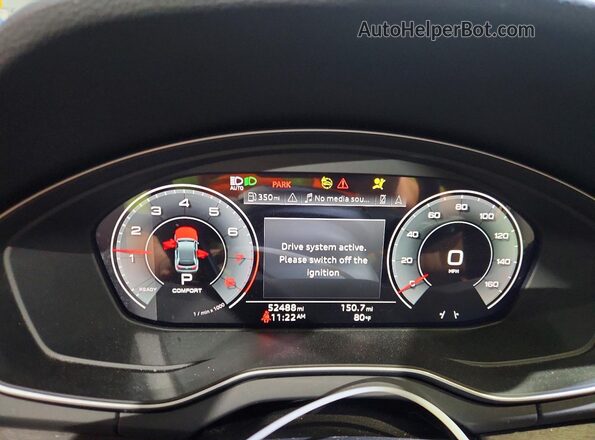 WA1BAAFY0M2072054 2021 AUDI Q5 Gray Vista del cuadro de instrumentos