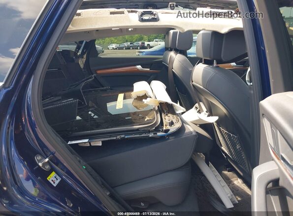 WA1BAAFY2M2018500 2021 AUDI Q5 Blue Vista de la etiqueta del VIN