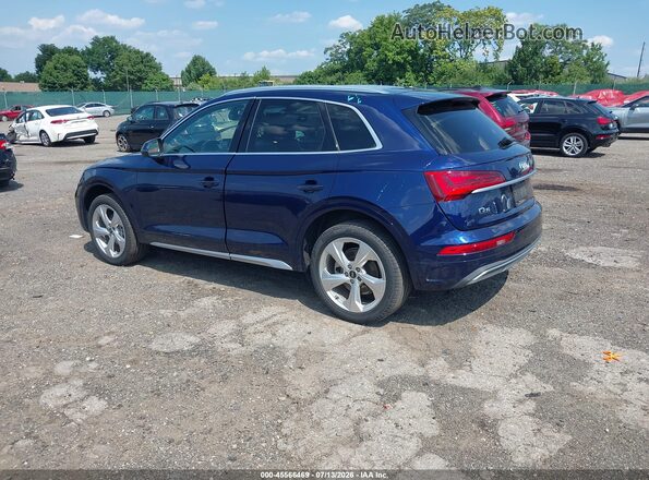 WA1BAAFY2M2018500 2021 AUDI Q5 Blue Trasero izquierdo