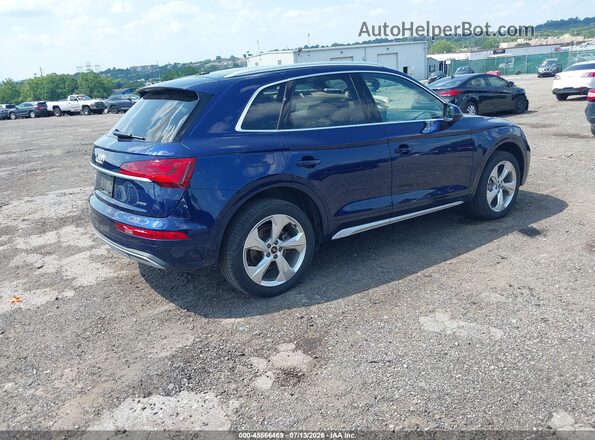 WA1BAAFY2M2018500 2021 AUDI Q5 Blue Trasero derecho