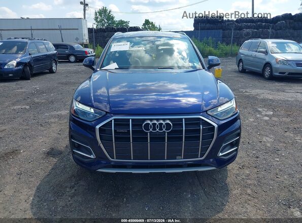 WA1BAAFY2M2018500 2021 AUDI Q5 Blue Vista frontal