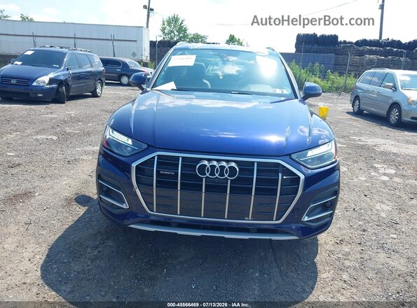 WA1BAAFY2M2018500 2021 AUDI Q5 Blue Vista del cuadro de instrumentos