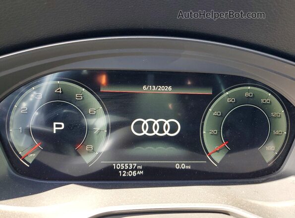 WA1BAAFY2M2020215 2021 AUDI Q5 White Вид щитка приладів