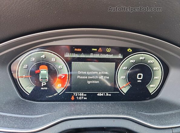 WA1BAAFY3M2020630 2021 AUDI Q5 Gray Widok zestawu wskaźników