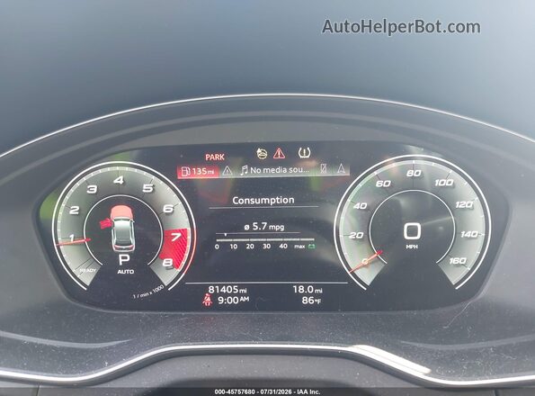 WA1BAAFY5M2038451 2021 AUDI Q5 White Հետևի նստատեղերի տեսք