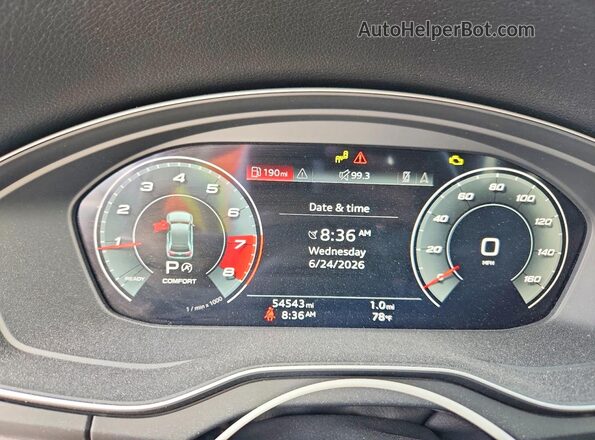 WA1BAAFY6M2053492 2021 AUDI Q5 Black Սարքավորումների վահանակի տեսք