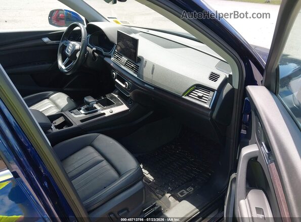 WA1BAAFY8M2128662 2021 AUDI Q5 Blue Widok wnętrza z przodu