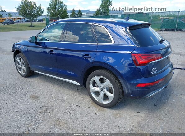 WA1BAAFY8M2128662 2021 AUDI Q5 Blue Tył lewy