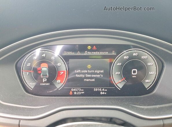 WA1BAAFY9M2125091 2021 AUDI Q5 Черный Вид щитка приборов