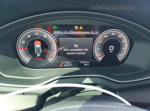 WA1BBAFY2P2074387 2023 AUDI Q5 Black Widok zestawu wskaźników