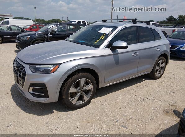 WA1BBAFYXP2056879 2023 AUDI Q5 Silver წინა მარცხენა ხედი სამი მეოთხედიდან