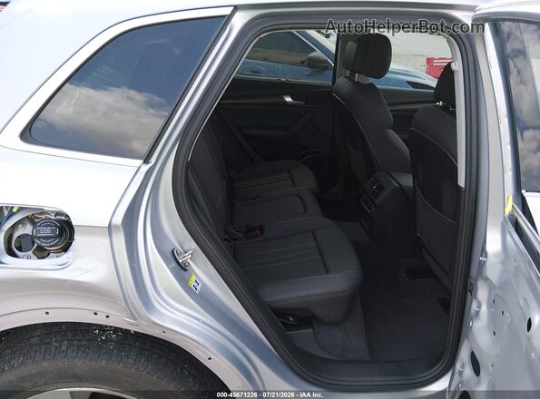 WA1BBAFYXP2056879 2023 AUDI Q5 Silver VIN კოდის სტიკერის ხედი