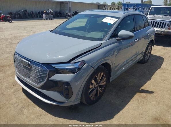 WA1BCBFZ3PP005917 2023 AUDI Q4 Gray წინა მარცხენა ხედი სამი მეოთხედიდან