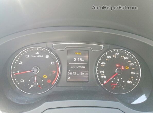 WA1BCCFS6JR014910 2018 AUDI Q3 Черный Вид щитка приборов
