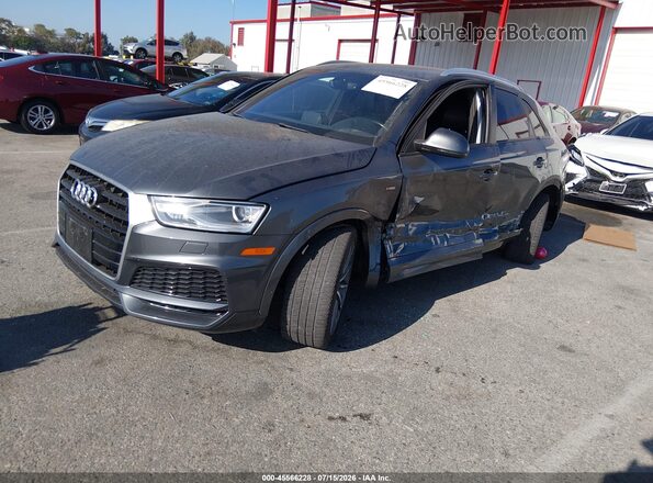 WA1BCCFS8JR035385 2018 AUDI Q3 Gray Передня ліва чверть