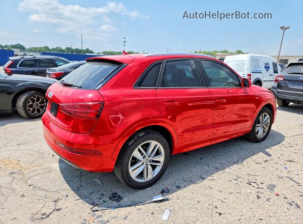 WA1BCCFS9JR014142 2018 AUDI Q3 Red უკანა მარჯვენა