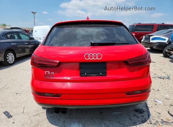 WA1BCCFS9JR014142 2018 AUDI Q3 Red უკანა ხედი