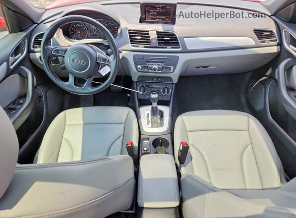 WA1BCCFS9JR014142 2018 AUDI Q3 Red წინა პანელის ხედი