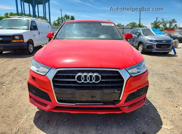 WA1BCCFSXJR023688 2018 AUDI Q3 Red Front view