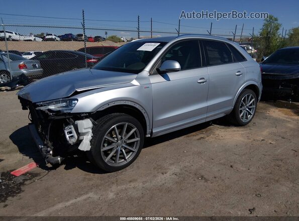 WA1BCCFSXJR030902 2018 AUDI Q3 Silver Front left