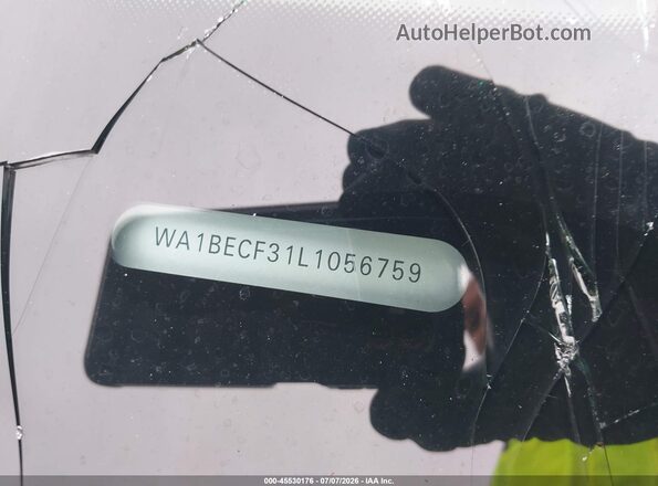 WA1BECF31L1056759 2020 AUDI Q3 Black 