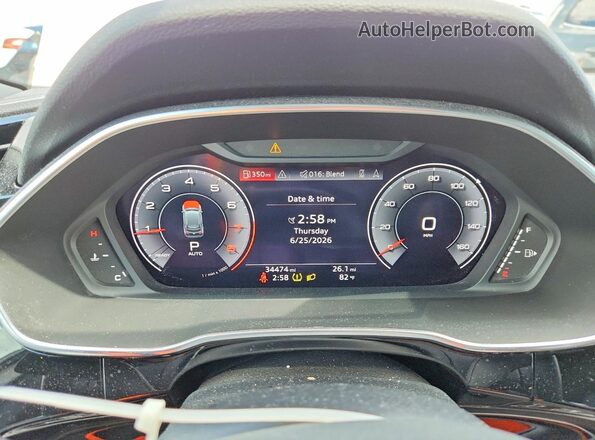 WA1BECF32K1064044 2019 AUDI Q3 White Սարքավորումների վահանակի տեսք