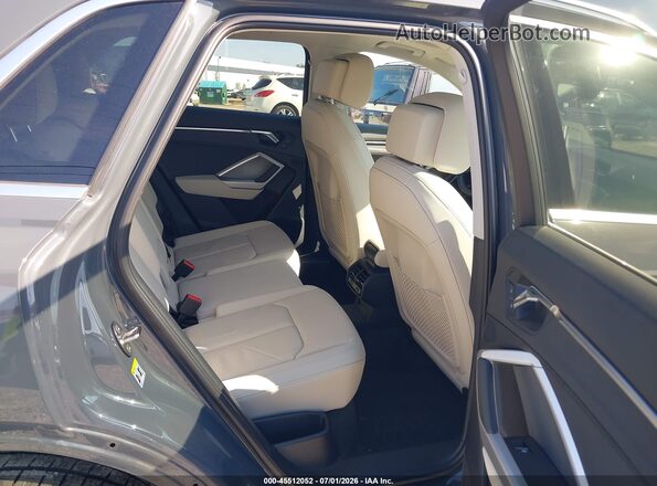 WA1BECF39L1040504 2020 AUDI Q3 Gray VIN sticker view