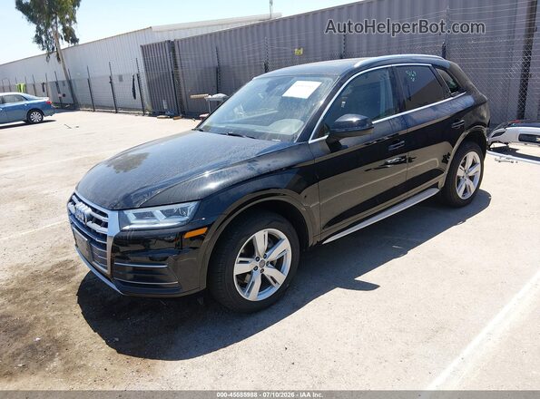 WA1BNAFY0J2106249 2018 AUDI Q5 Black წინა მარცხენა ხედი სამი მეოთხედიდან
