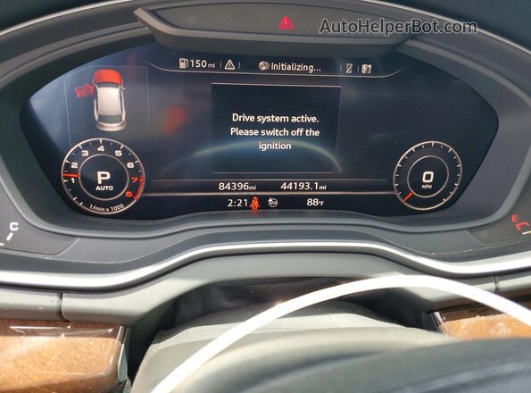 WA1BNAFY0L2029952 2020 AUDI Q5 White Vista del cuadro de instrumentos