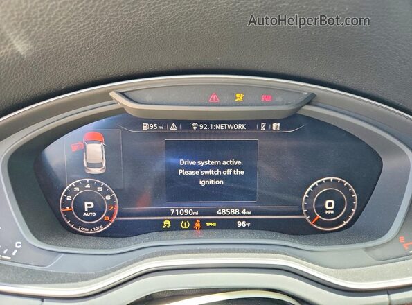 WA1BNAFY1K2062845 2019 AUDI Q5 Black Widok zestawu wskaźników