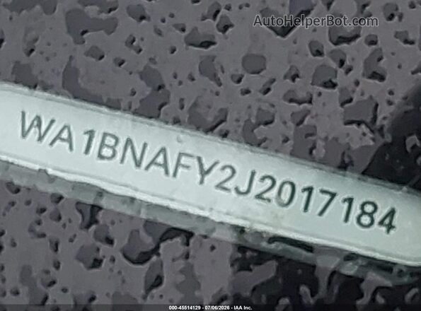 WA1BNAFY2J2017184 2018 AUDI Q5 Gray 