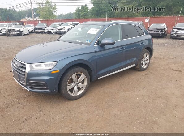WA1BNAFY2J2228451 2018 AUDI Q5 Light Blue წინა მარცხენა ხედი სამი მეოთხედიდან