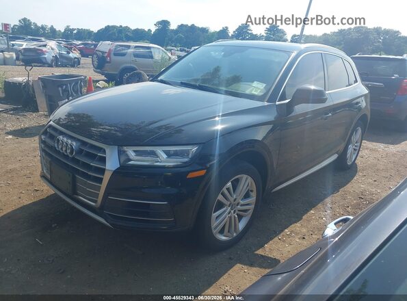 WA1BNAFY2J2234475 2018 AUDI Q5 Black Առջևի ձախ երեք քառորդ տեսարան
