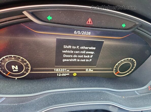 WA1BNAFY3J2003830 2018 AUDI Q5 Black Widok zestawu wskaźników