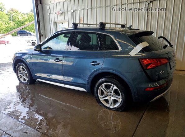 WA1BNAFY3J2043616 2018 AUDI Q5 Blue Trasero izquierdo