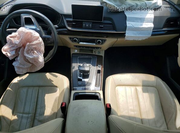 WA1BNAFY3J2214963 2018 AUDI Q5 Black Առջևի վահանակի տեսք