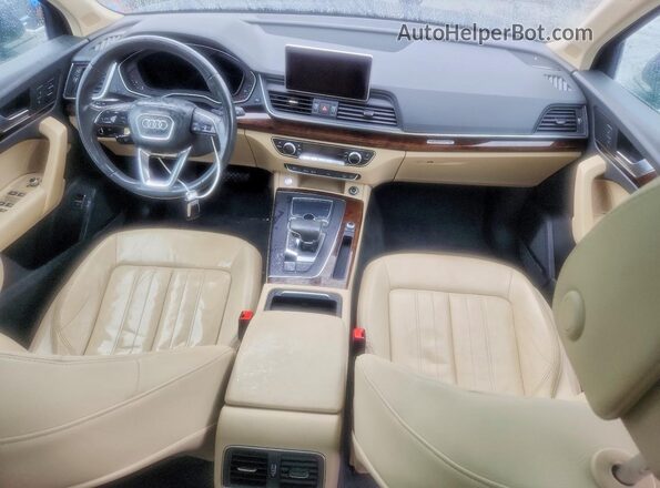 WA1BNAFY4J2019762 2018 AUDI Q5 Blue წინა პანელის ხედი