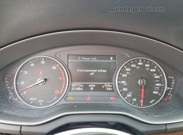 WA1BNAFY5J2083289 2018 AUDI Q5 White ხელსაწყოთა პანელის ხედი