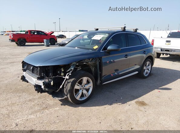 WA1BNAFY5J2096933 2018 AUDI Q5 Blue Передня ліва чверть