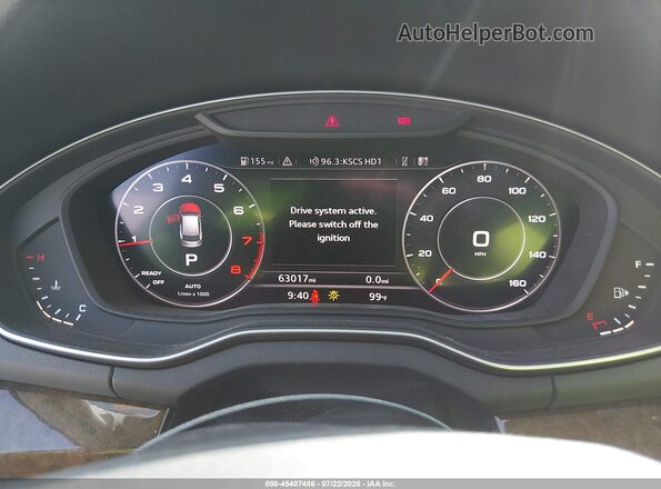 WA1BNAFY5J2096933 2018 AUDI Q5 Blue Вид задніх сидінь