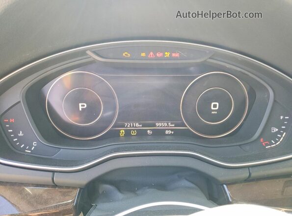 WA1BNAFY5K2022803 2019 AUDI Q5 Gray Вид щитка приладів