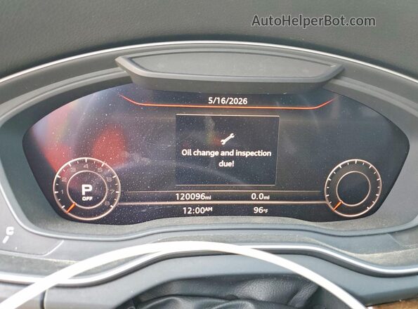 WA1BNAFY6J2070146 2018 AUDI Q5 Blue Widok zestawu wskaźników