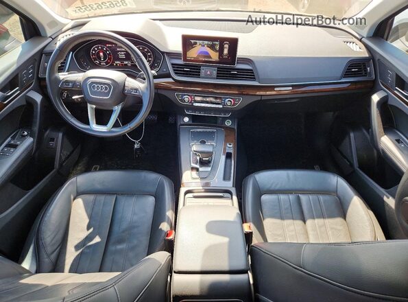 WA1BNAFY6K2019358 2019 AUDI Q5 Burgundy Առջևի վահանակի տեսք
