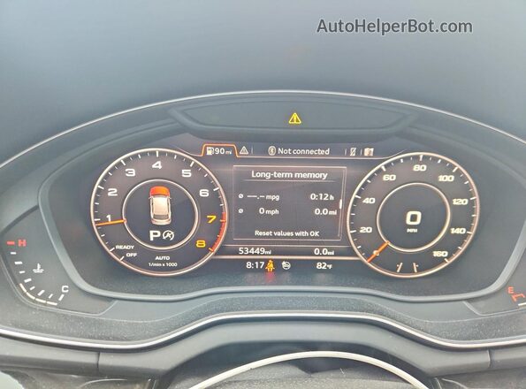 WA1BNAFY7L2068117 2020 AUDI Q5 Черный Вид щитка приборов