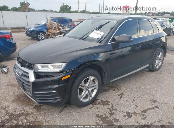 WA1BNAFYXJ2020883 2018 AUDI Q5 Black Առջևի ձախ երեք քառորդ տեսարան