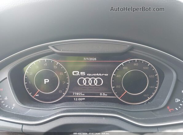 WA1BNAFYXJ2020883 2018 AUDI Q5 Black Հետևի նստատեղերի տեսք