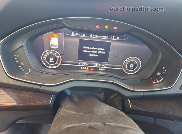 WA1BNAFYXJ2217455 2018 AUDI Q5 Gray Instrument cluster view
