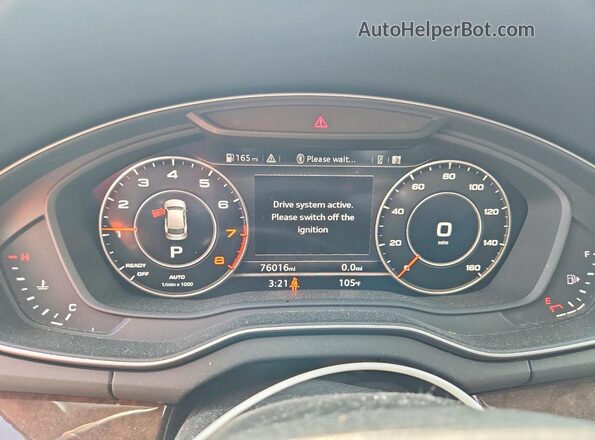 WA1BNAFYXK2122671 2019 AUDI Q5 Black Widok zestawu wskaźników
