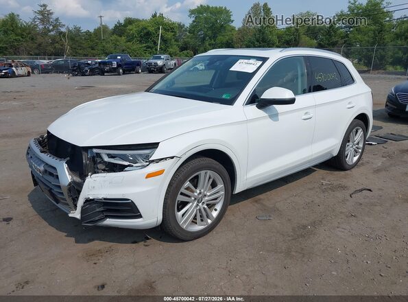 WA1BNAFYXK2136165 2019 AUDI Q5 White Առջևի ձախ երեք քառորդ տեսարան
