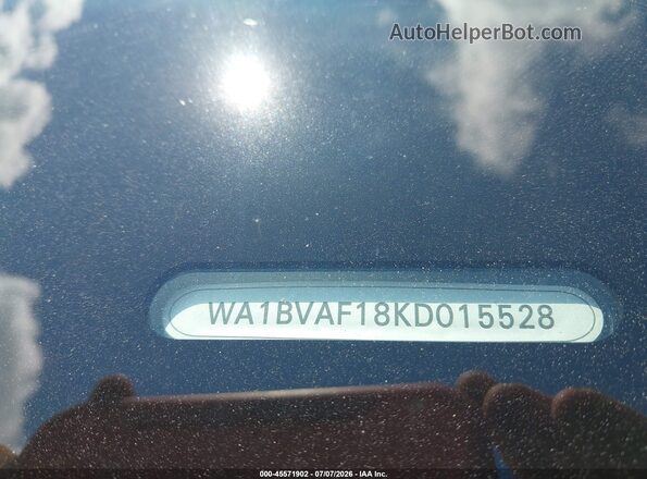 WA1BVAF18KD015528 2019 AUDI Q8 White Engine compartment view